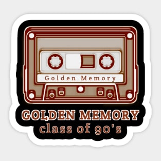 Golden Memory Class Of 90's Sticker